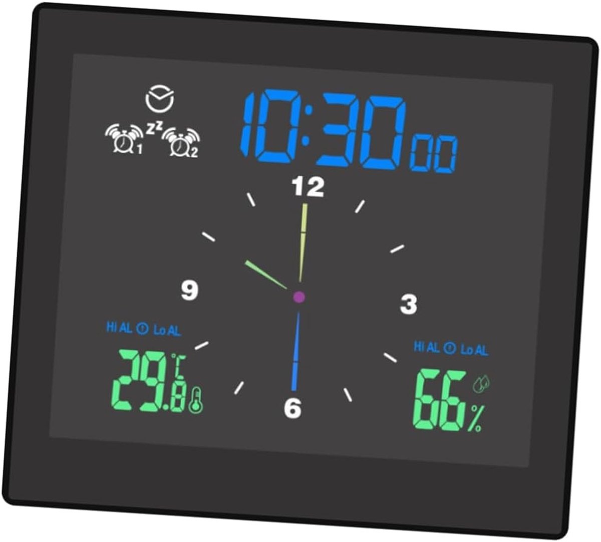 Doucheklok - Wit - Waterdicht - Digitale Klok met Thermometer en Hygrometer - Voor Badkamer en Keuken