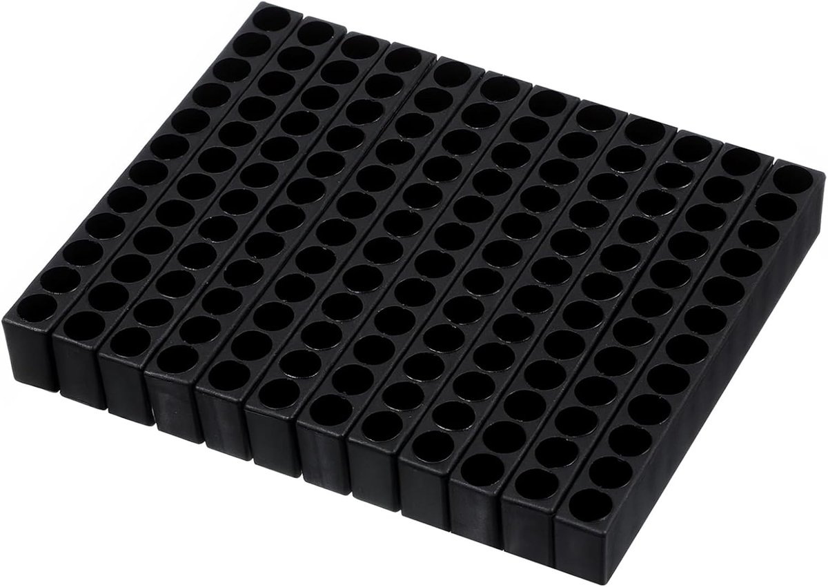 Bit houder 12 gaten - kunststof opslagbox - handig en overzichtelijk - voor 1/4 inch bits - ShopVlot