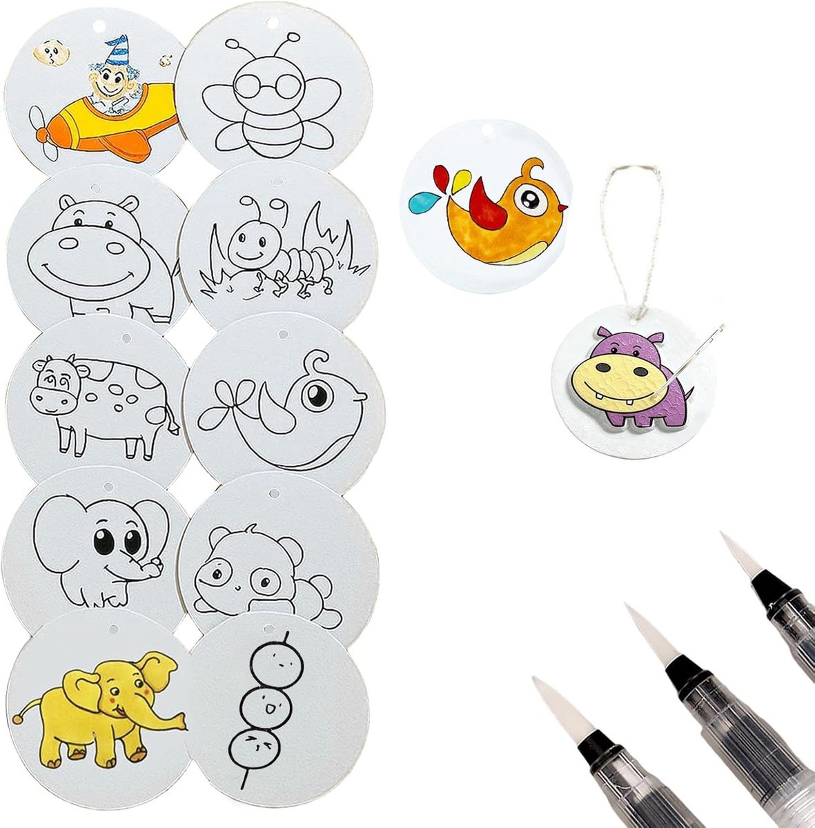 3D-verf Puffy Paint set - 13-delig met sponspapier - magische textuur - creatief doe-het-zelf plezier - ShopVlot