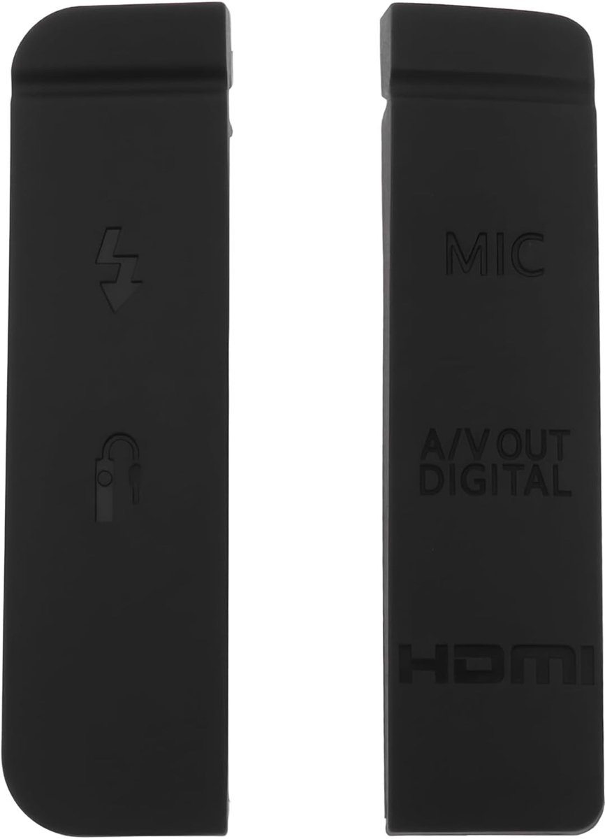 Rubber port covers voor Canon EOS 7D - 2 stuks - Bescherming HDMI, microfoon en remote - Voorkomt stof en schade - ShopVlot
