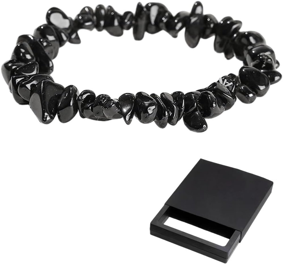 Handgemaakte elastische rek splitarmband - hoogwaardige edelsteenarmband - genezende stenen - ShopVlot