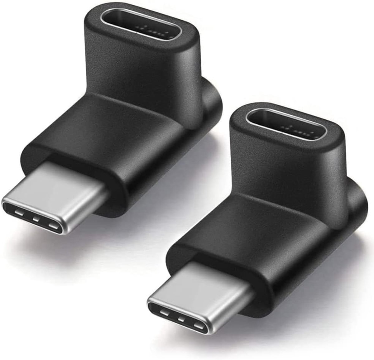 USB-C adapter 90 graden - Type C male naar female - Data uitbreiding - Super snel opladen - ShopVlot