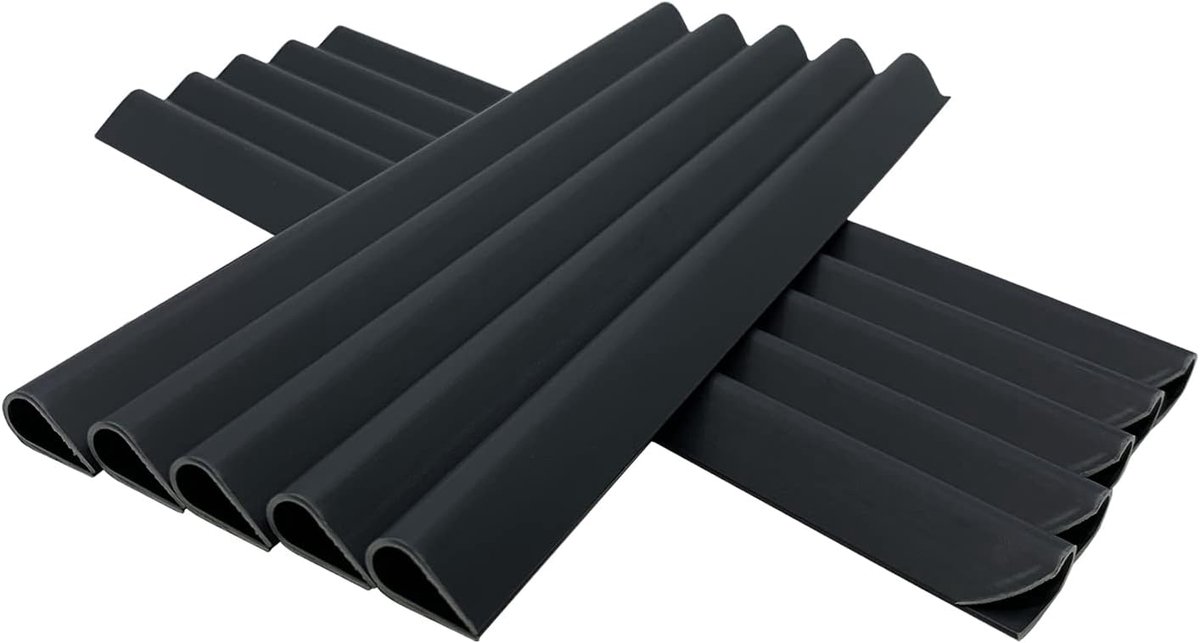 Befestigingsclips voor dubbelstabmatten 50 stuks - PVC anthraciet - voor bevestigen van privacystrips - ShopVlot