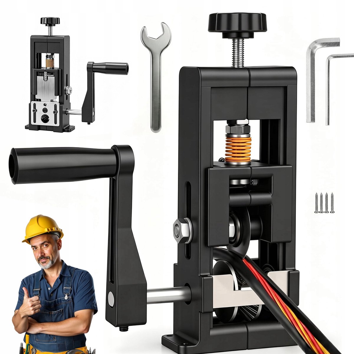 Kabelstripper Machine - Draadstripper - Draadpeller - Handmatig en Elektrisch - 1-25 mm - Instelbare Diepte - Stripmachine - Voor Koperrecycling en DIY