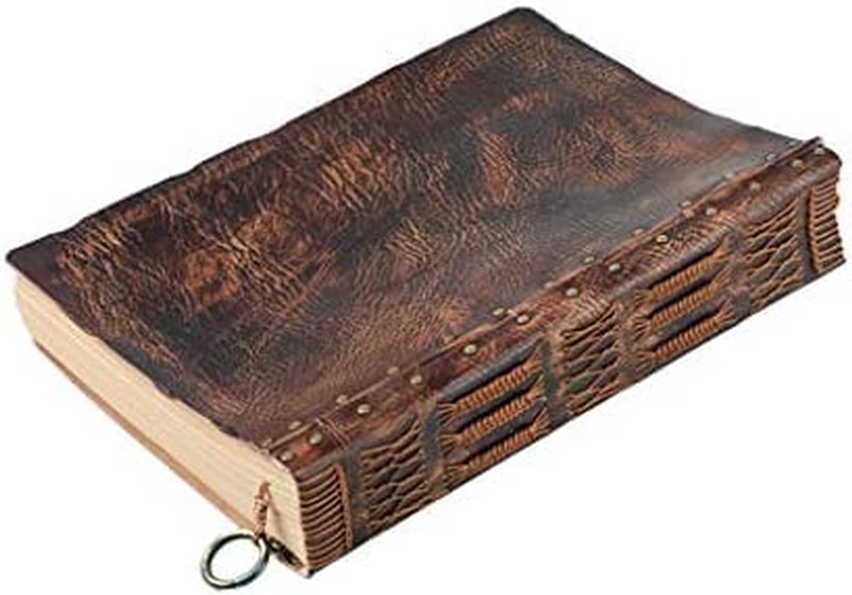 Vintage Dagboek - Notitieboek Leer - Ideeën Opslaan - PU-leer Omslag - A4 formaat - Bruin