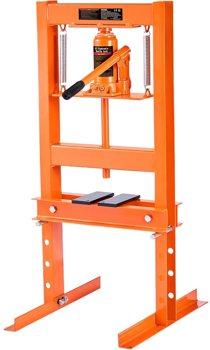 H-frame garagepers 6 ton - verstelbare platen - ideaal voor carbus en lager installatie - ShopVlot