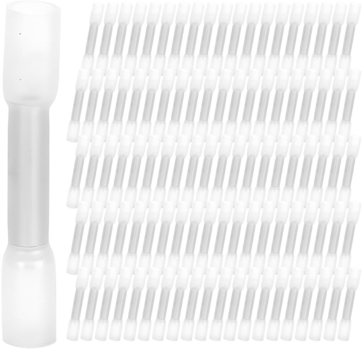 Waterdichte kabelconnectoren zonder krimpen - 100 x krimpconnectoren - wit - ShopVlot