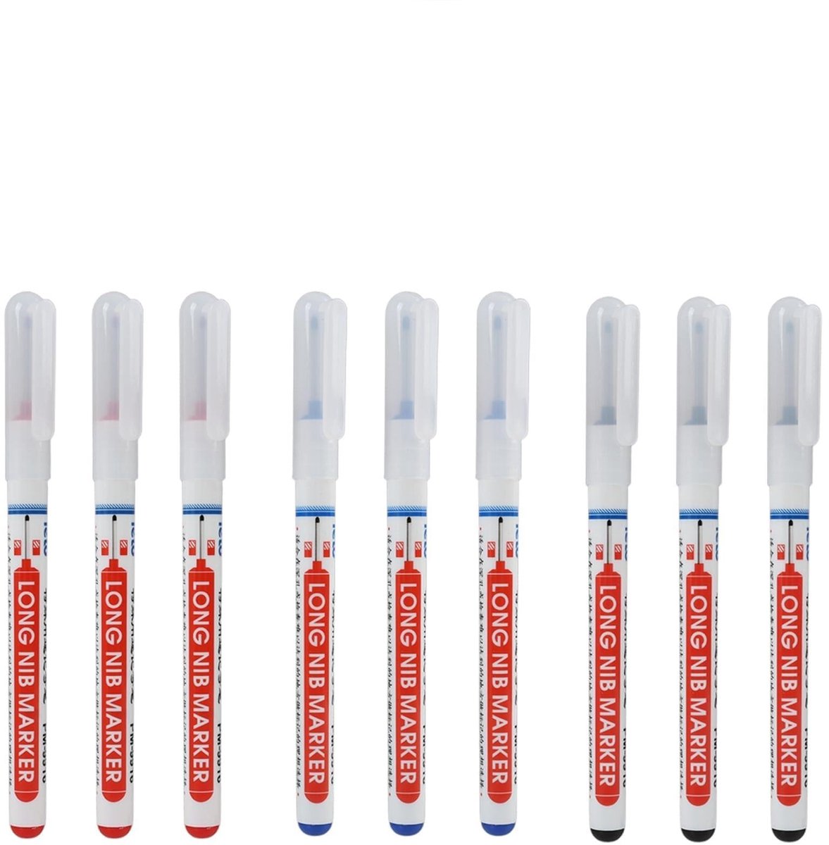 Solidchoice - Diepe Gatmarkers voor Houtbewerking, Set van 9 Stuks