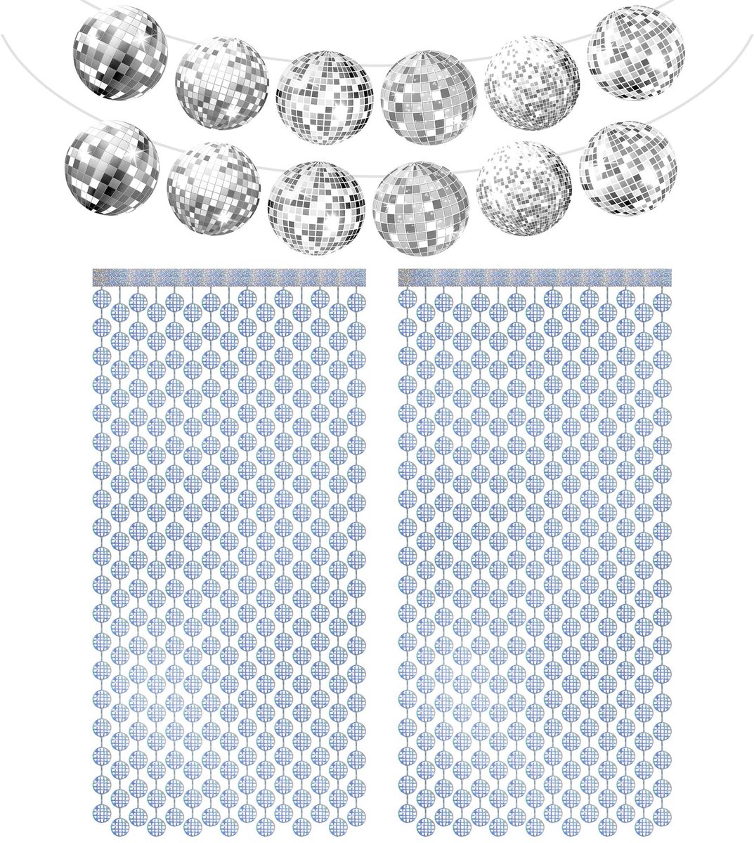 Solidchoice - Glitter Disco Ball Decoratie Set voor Feestjes