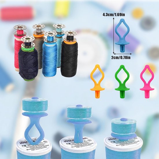 20 Stuks Spoelhouders voor Borduuraccessoires, Spoelorganizer en Naaikunst Benodigdheden — afbeelding 5