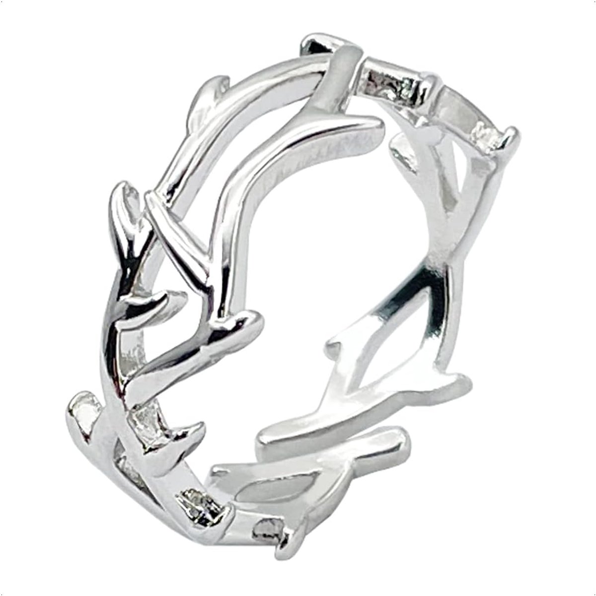 Teenring verstelbaar - zilver - vintage stijl - perfect voor elke gelegenheid - ShopVlot