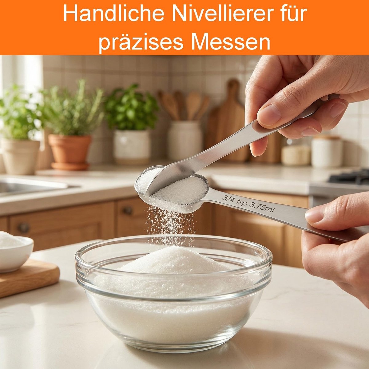 Solidchoice - Set van 7 RVS Maatlepels voor Koken en Bakken