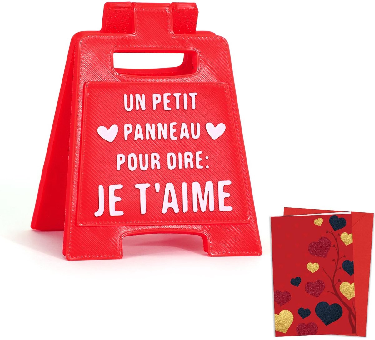 Solidchoice - Valentijns Cadeau met Mini Bord en Kaart