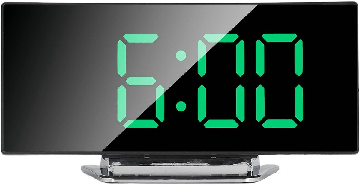 Solidchoice - Digitale Wekker met Spiegel en Groot Display