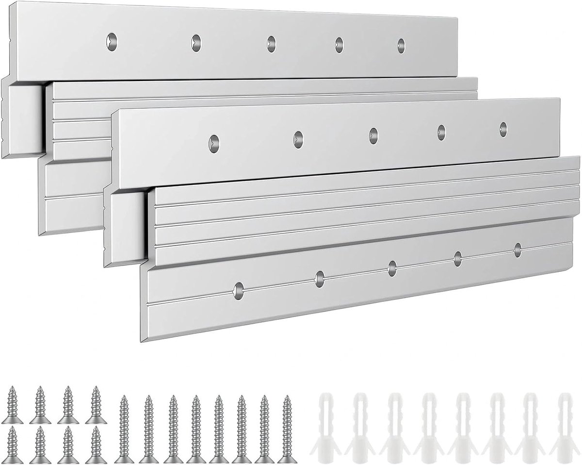 Hangkasthouder Z-profiel 12 inch - Aluminiumlegering - Versterkt en roestbestendig - Veilig voor middelzware lading - ShopVlot