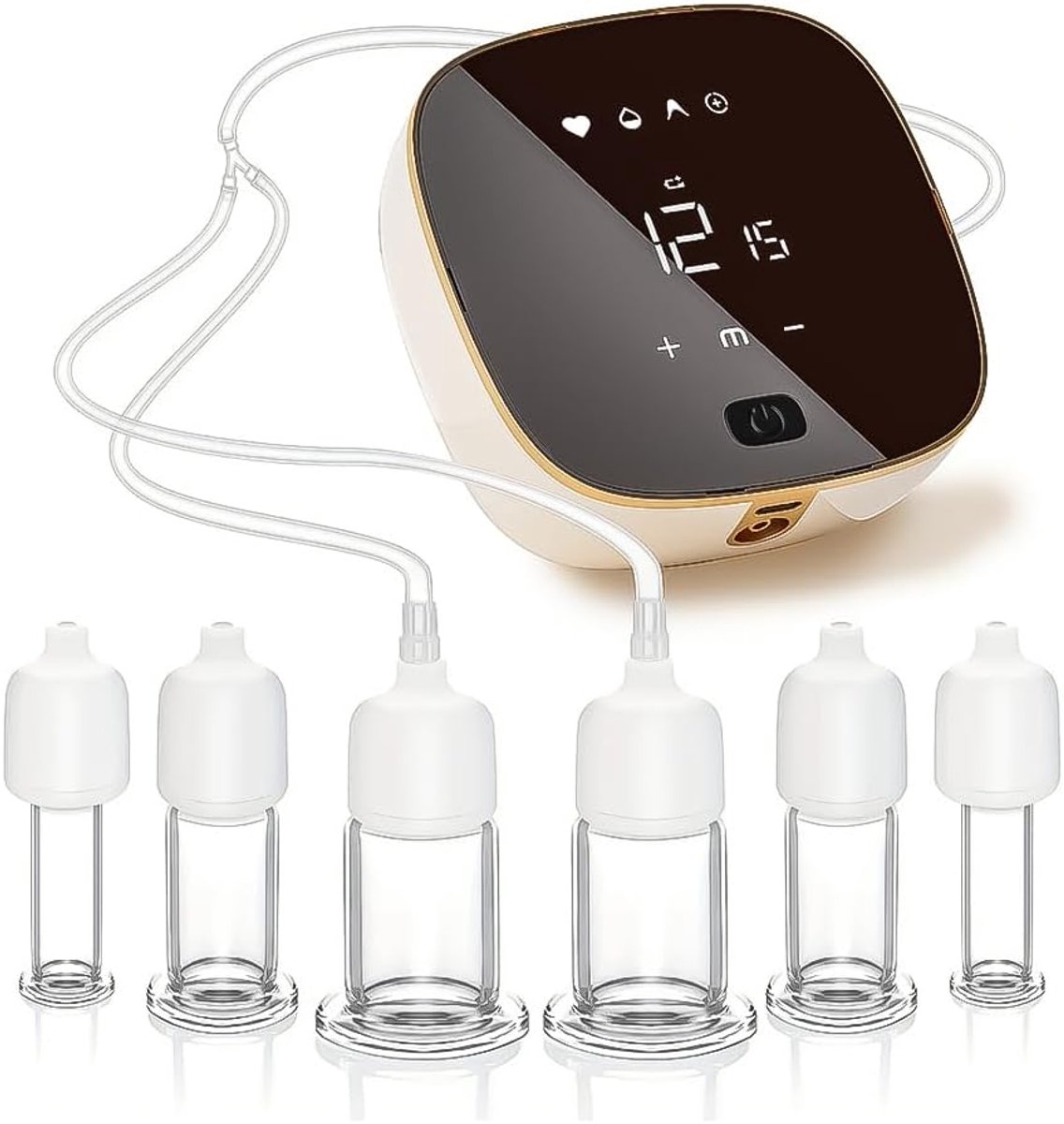 Elektrische zuignappen gezicht - 3-in-1 Gua Sha massageapparaat - echt glas - rimpelvermindering en huidverzorging - ShopVlot
