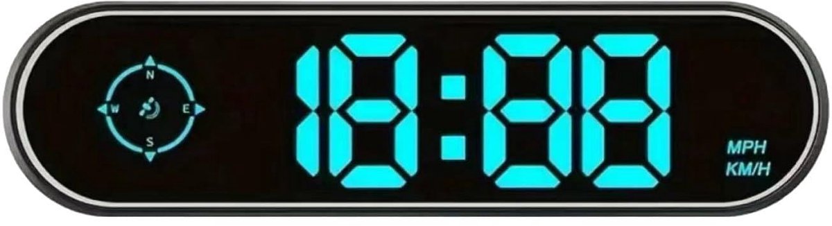GPS snelheidsmeter - groot digitaal display - plug-and-play hoofdscherm - veilig en ontspannen rijden - ShopVlot