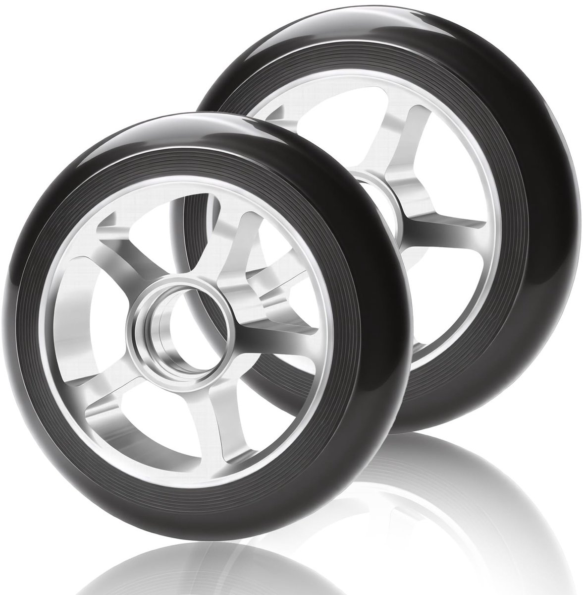 Solidchoice - Set van 2 Scooterwielen 100 mm voor Stuntstep
