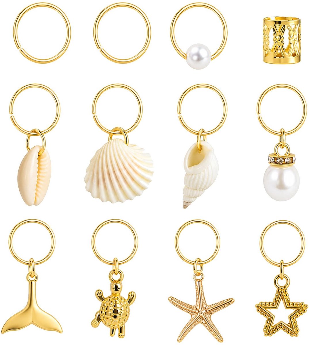 Solidchoice - 40 Stuks Gouden Haaraccessoires voor Feest en Festival