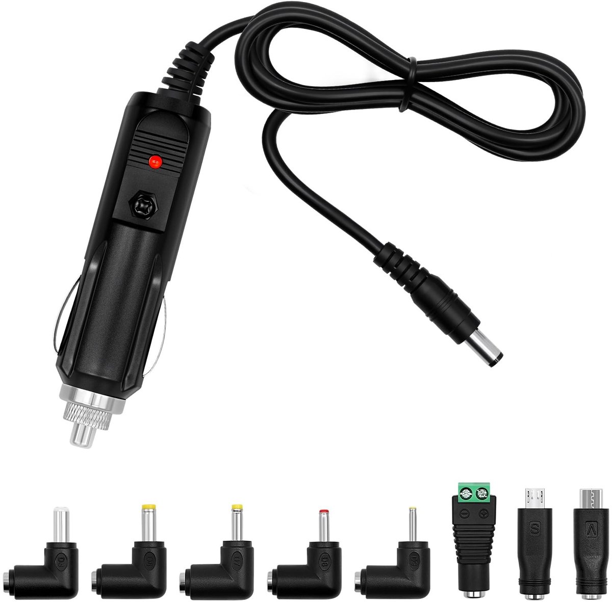 Solidchoice - Universele Auto Adapter met 8 Adapterpluggen