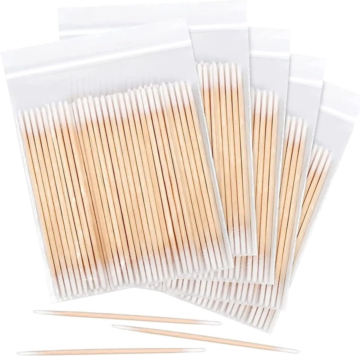 Microbrush reinigingsswabs 600 stuks - 7 cm - veelzijdig gebruik - ideaal voor make-up - ShopVlot