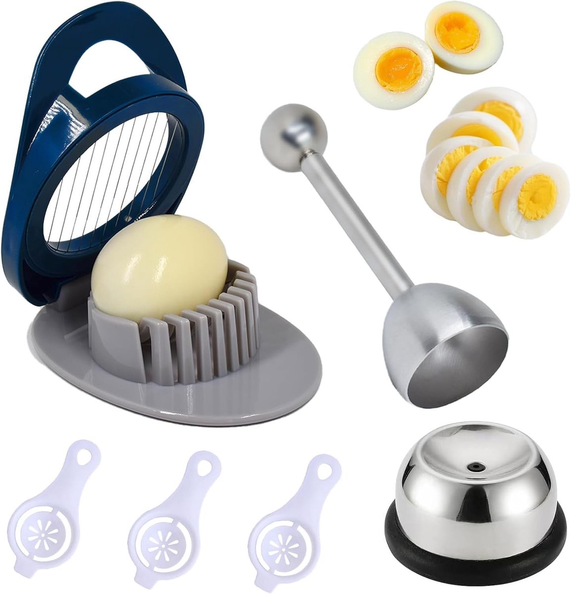 Solidchoice - Multifunctionele Eieren Snijset van 6 Stuks voor de Keuken