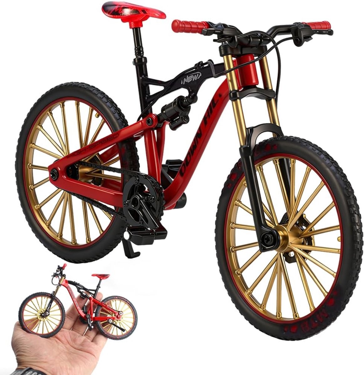 Solidchoice - Mini Mountainbike Model voor Decoratie en Speelplezier