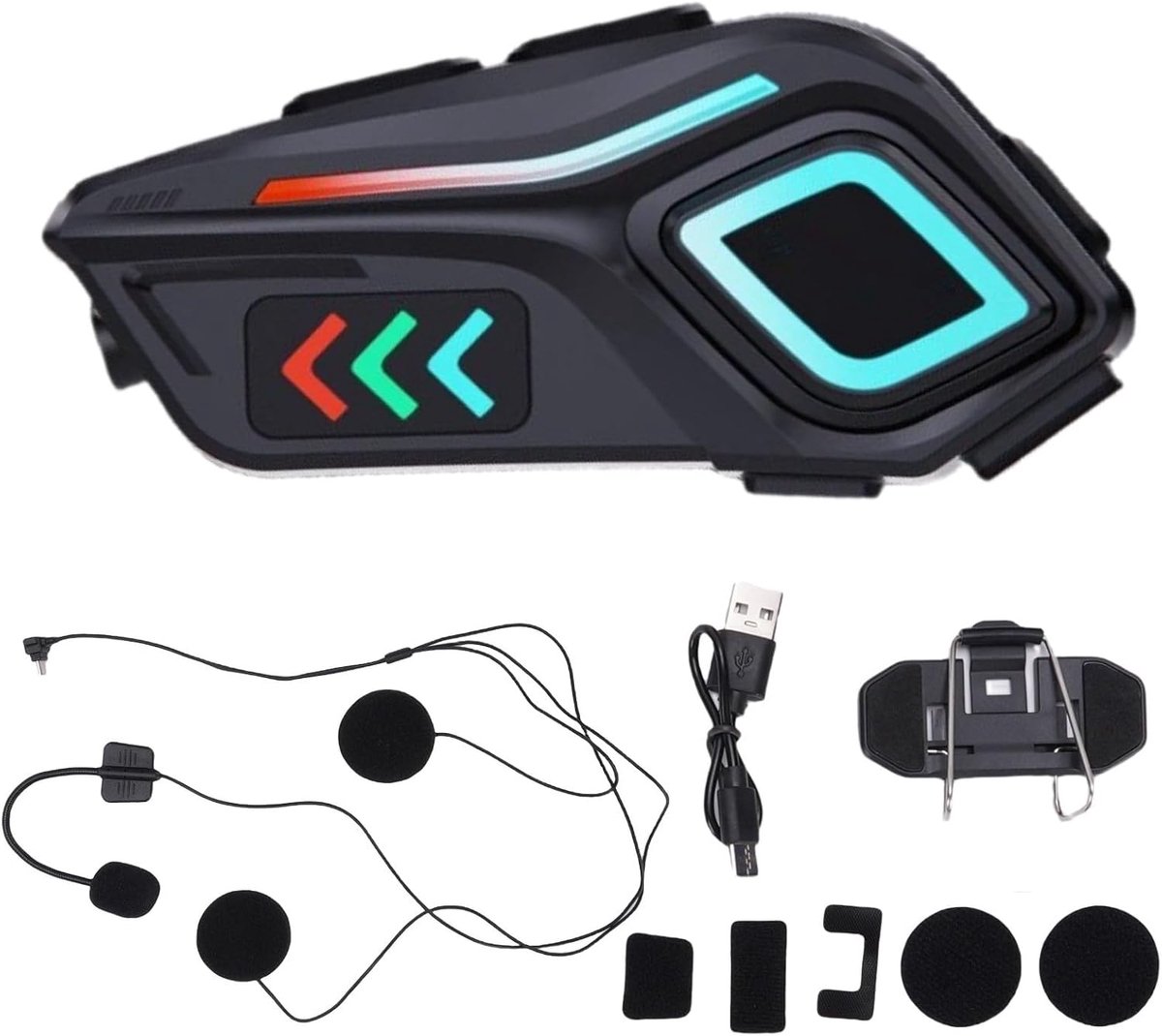Luidspreker voor motorhelm - Bluetooth 5.4 - waterdicht IPX8 - ruisonderdrukking voor heldere gesprekken - ShopVlot
