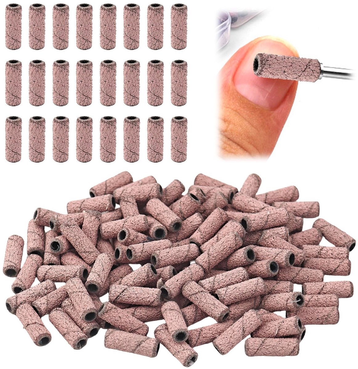 Solidchoice - Set van 100 Kleine Nagelschuurbanden #120 voor Manicure