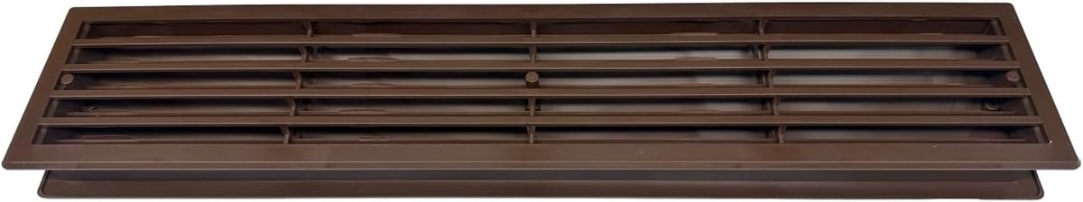 Ventilatierooster 457 x 92 mm - PVC - Bruin - Zorg voor optimale luchtcirculatie - ShopVlot
