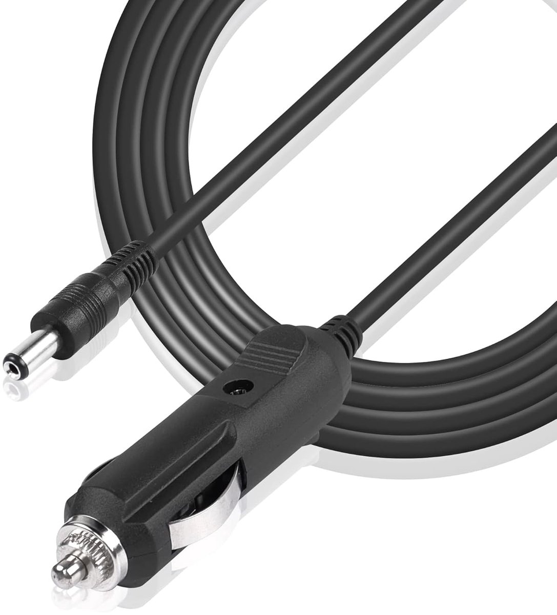 Auto sigarettenaansteker kabel 12V - 5.5 x 2.1 mm - 8.2 FT - voor DVR, camera, GPS - ShopVlot