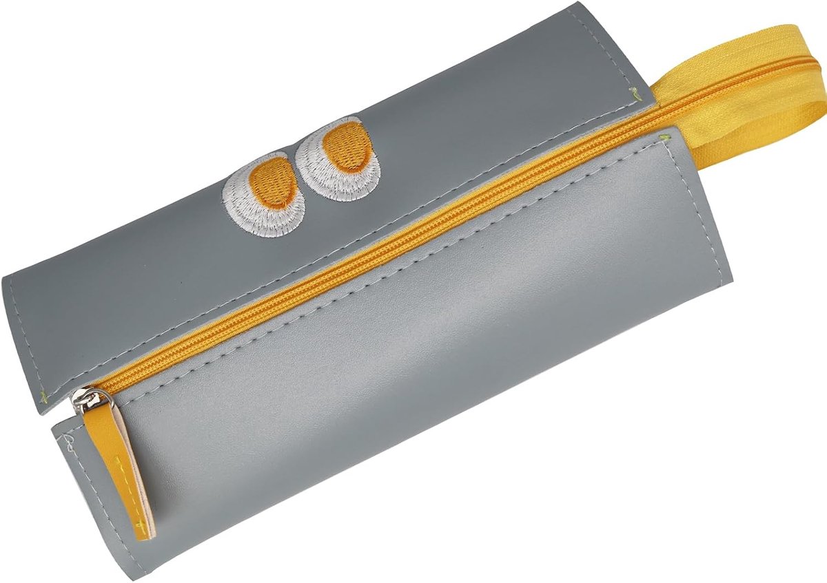 Etui met ritssluiting 21 x 11 cm - leren cosmeticatas - waterdicht - ideaal voor school of kantoor - ShopVlot
