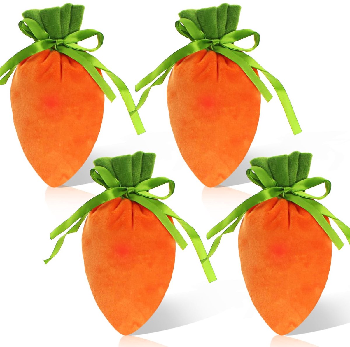 Solidchoice - Set van 4 Fluwelen Paaszakken voor Decoratie en Geschenken