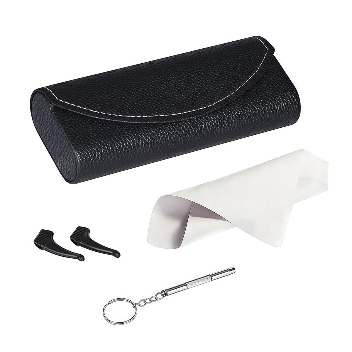 Solidchoice - Compleet Bril Case Set met Hardshell, Schoonmaakdoek en Mini Schroevendraaier