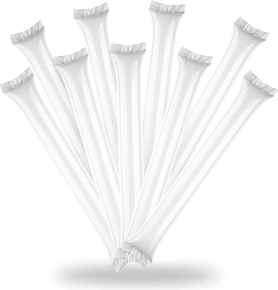 opblaasbare sticks 50 stuks - kunststof 60 x 10 cm - stevig en duurzaam - ideaal voor sportevenementen - ShopVlot
