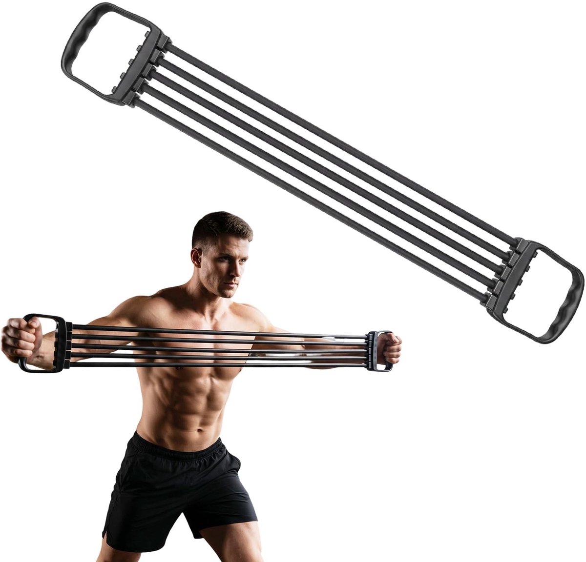 Solidchoice - Verstelbare Fitness Borstexpander met Handgrepen voor Krachttraining