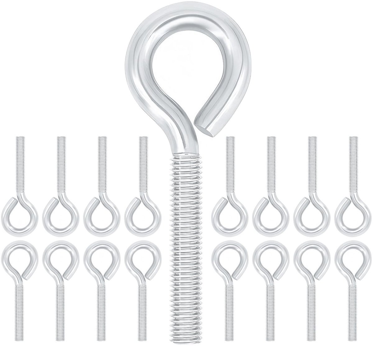 Solidchoice - Set van 20 Oogschroeven van Koolstofstaal M6