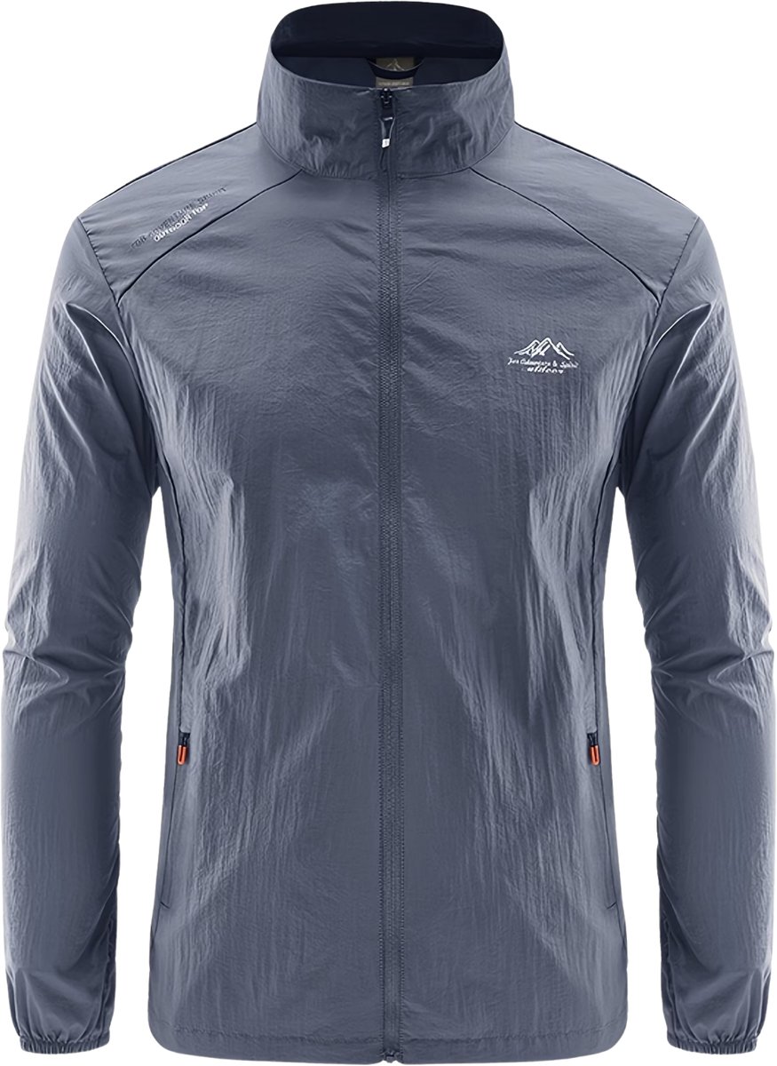 Currero Zomerjas Heren Tussenjas Zomerjack Volwassenen Windjack Windbreaker Outdoor Donkergrijs