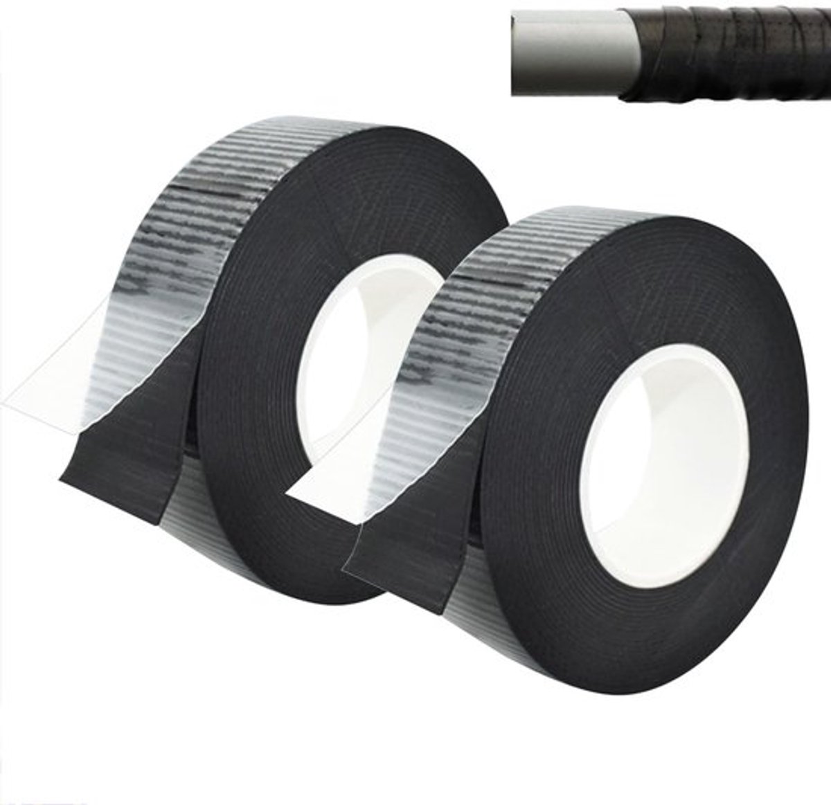 Set van 2 Zelfklevende Isolatietape 5m x 23mm - Waterdichte Zwarte Tape voor Reparatie