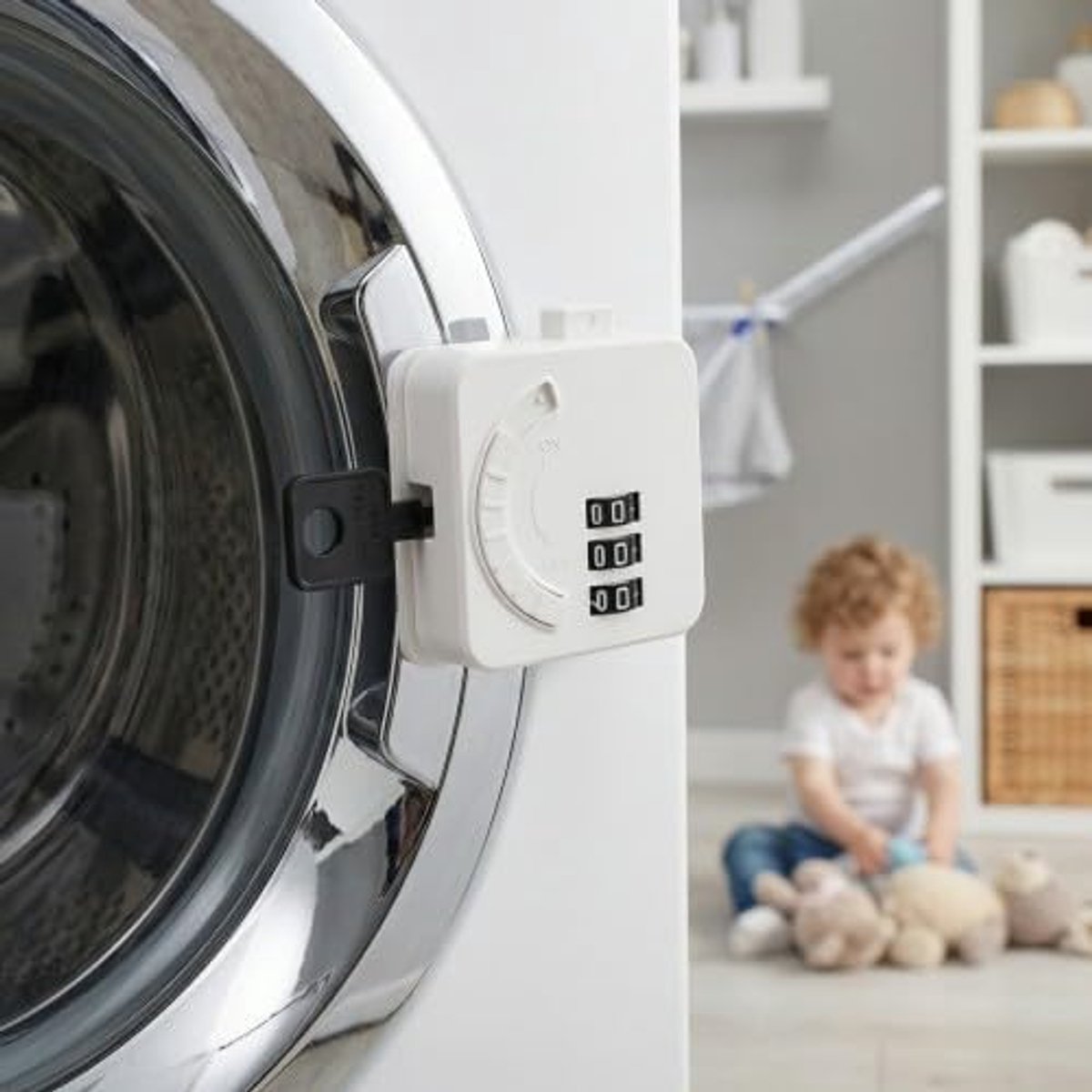 Koelkastslot met code zonder boren - kindveilig - zelfklevend - voorkomt ongeoorloofd openen - ShopVlot