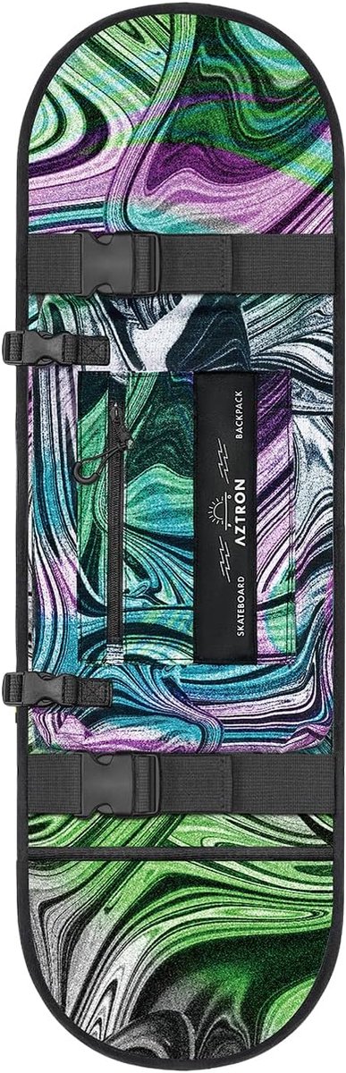 Skateboardrugzak - Opvouwbaar en draagbaar - 900D nylon met 2 ritszakken - Ideaal voor transport - ShopVlot