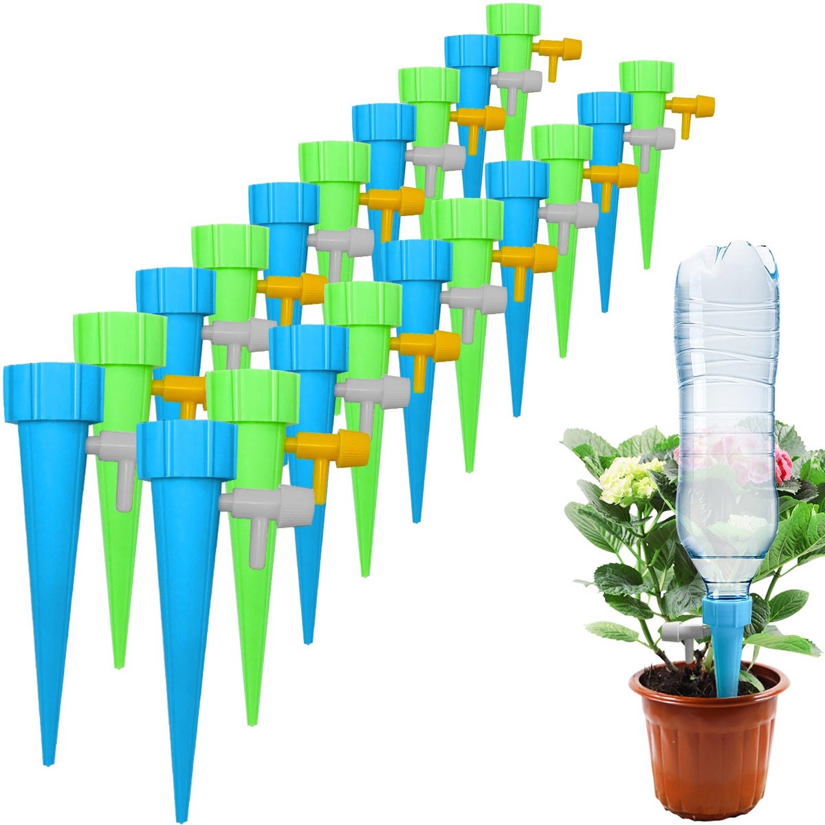 druppelirrigatie set van 20 - automatische irrigatie - verstelbaar systeem - ideaal voor potplanten - ShopVlot