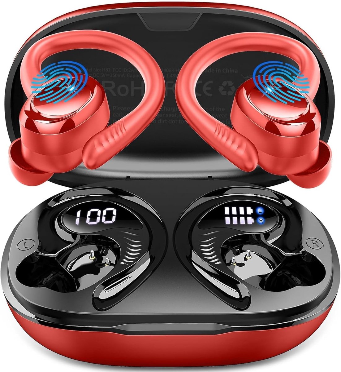 Bluetooth koptelefoon sport - in-ear - 6D stereo - 50 uur noise cancelling - ShopVlot