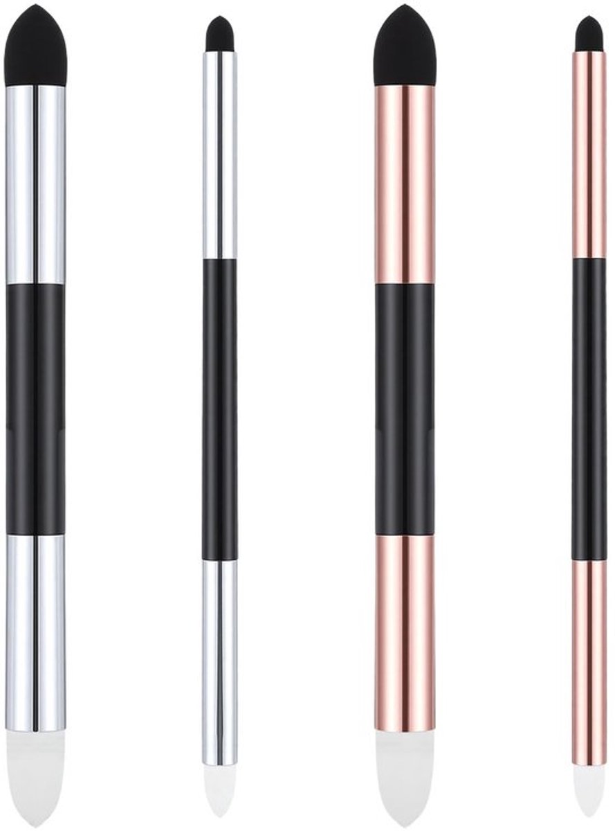 Blending Spons Set 6-delig - Herbruikbare Menggereedschappen - Dubbele Punt - Olie Pastel - Schets Borstels - Hoogwaardig Materiaal - Menggereedschap