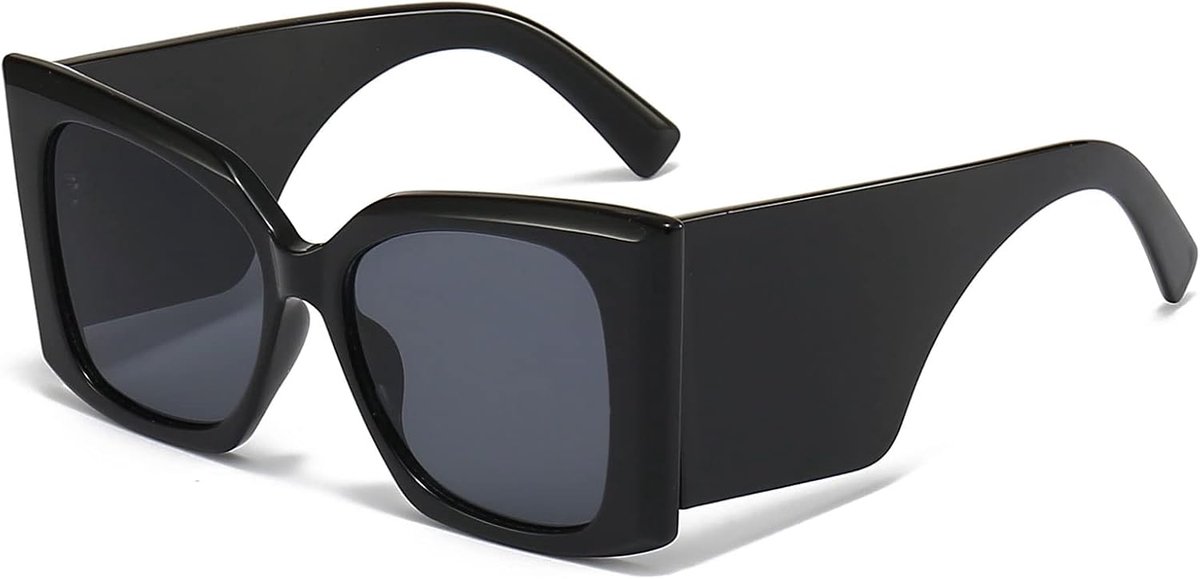 Zonnebril cat eye grote dames - retro stijl - zwart - UV-bescherming - ShopVlot