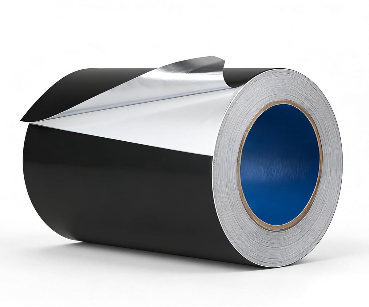 Aluminium tape 200 mm x 50 m - Zwart - Warmtebestendig - Ideaal als dampremmer - ShopVlot