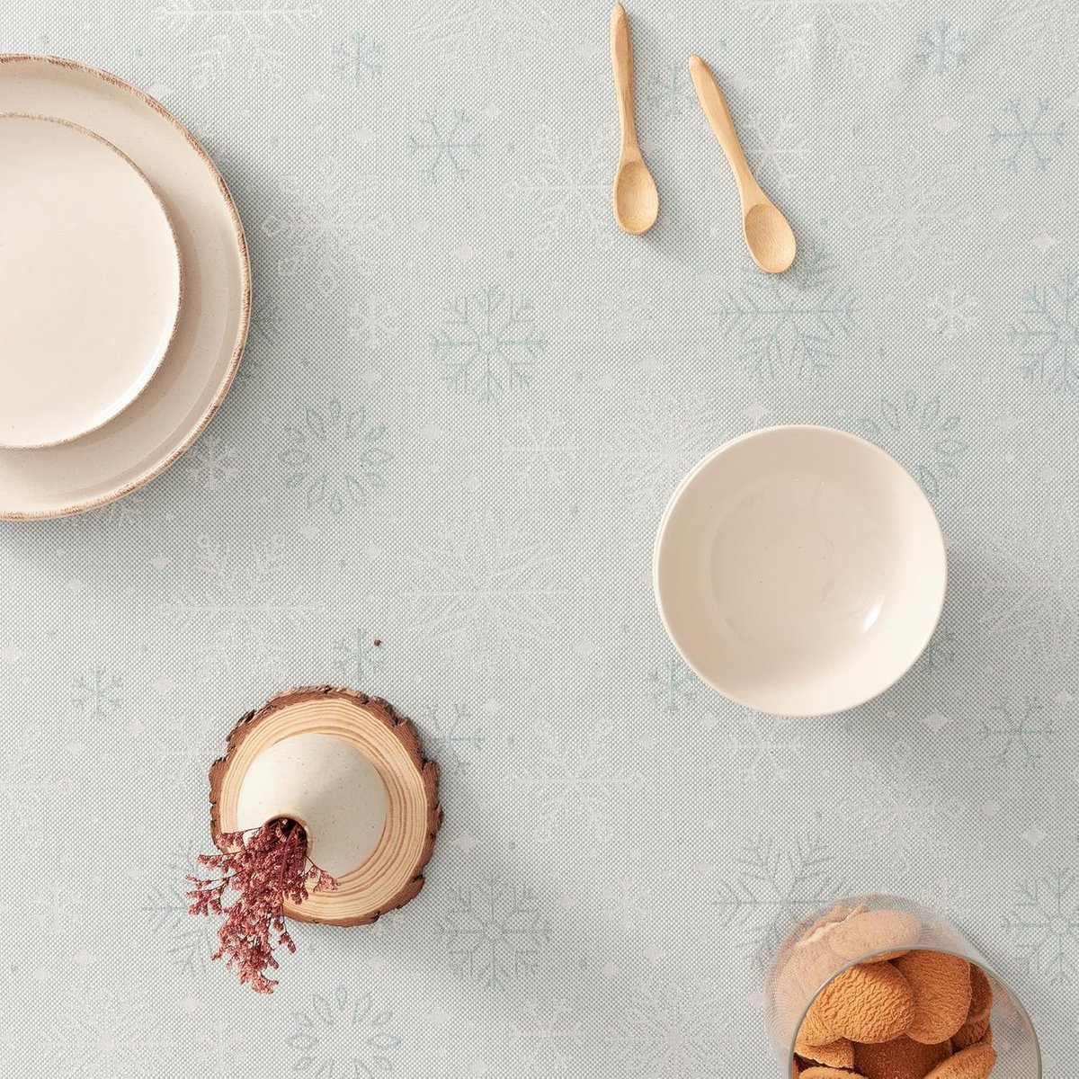 Tafellaken Kerst 140 x 240 cm - Jacquard Goud Draad - Modern Design - Elegante Kerstdecoratie - ShopVlot