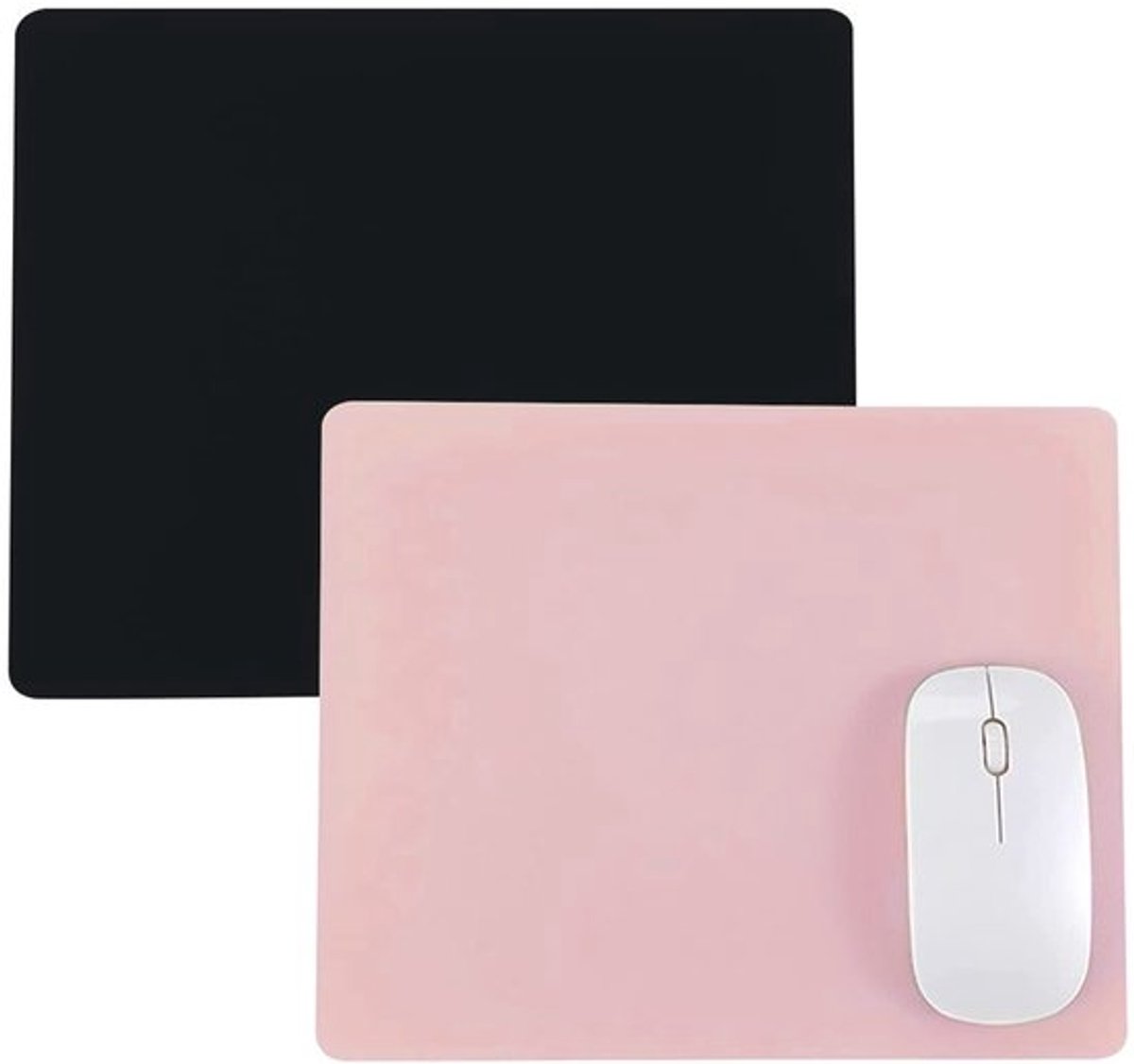 Gaming Muismat - Antislip - 2 Stuks - 260 x 210 mm - PU-Materiaal - Wasbaar - Ergonomisch Ontwerp
