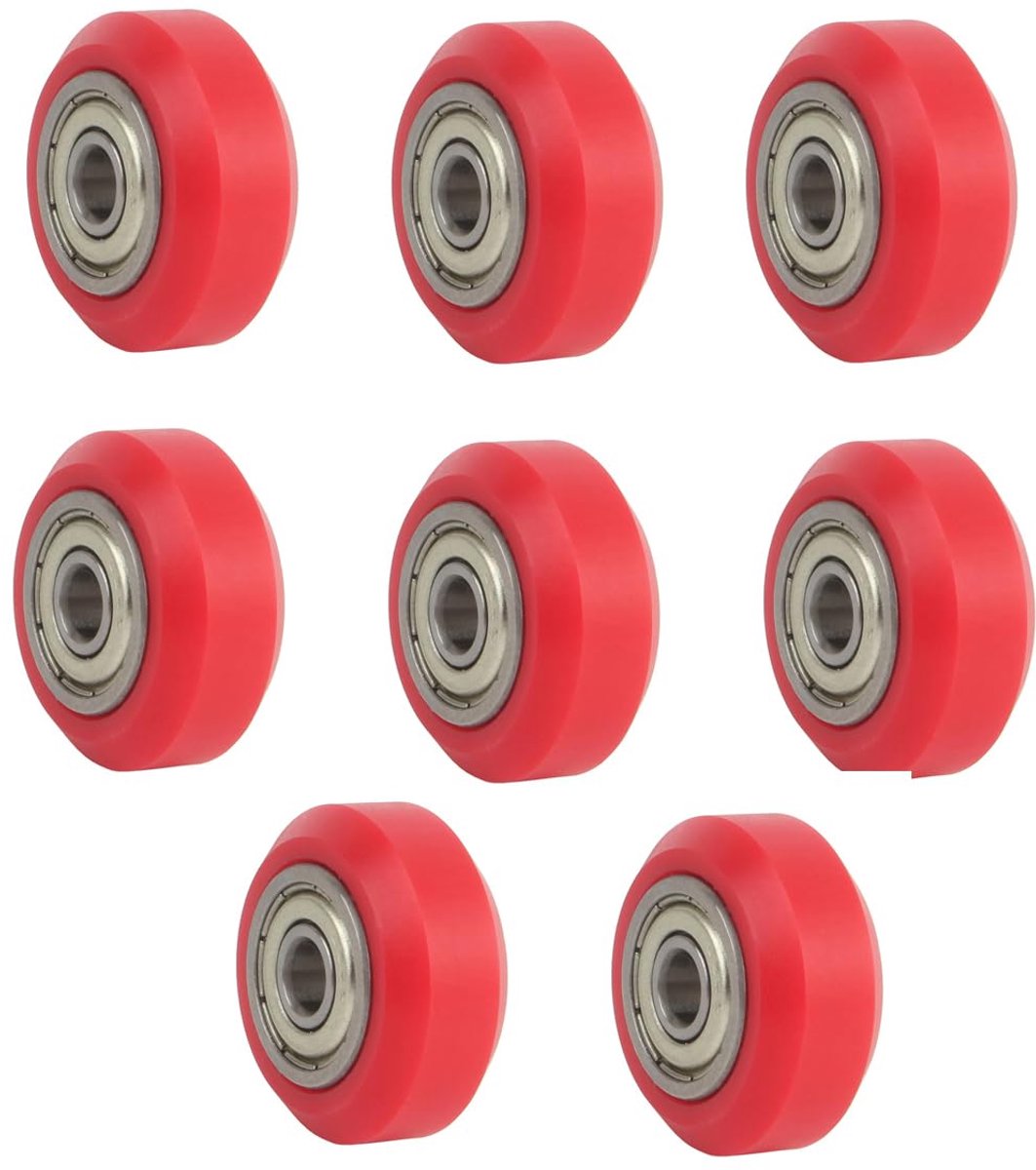 POM wielen OD 24mm - dubbele lagers - hoge snelheid - soepele beweging voor 3D-printers - ShopVlot