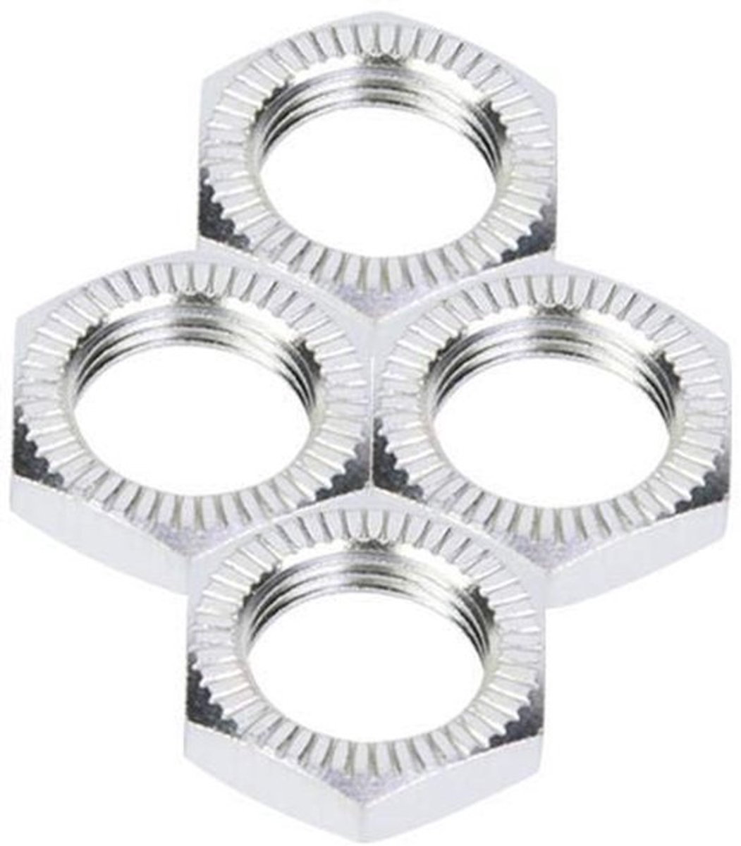 Wielmoeren 17 mm - Hoogwaardige Aluminiumlegering - 4 Stuks - Geschikt voor 12 mm Schroefdraad - Verbeterde Grip - Eenvoudige Montage - Wielmoer